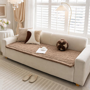 Tapis pour animaux en flanelle douce imperméable, respirant, anti-dérapant pour canapé.