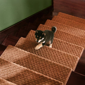 Garde-corps en velours doux pour les escaliers intérieurs, adaptés aux animaux de compagnie, sans adhésif, tapis antidérapants pour escaliers.