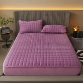 Housse de Matelas Ajustable en Velours Douillet et Respirant