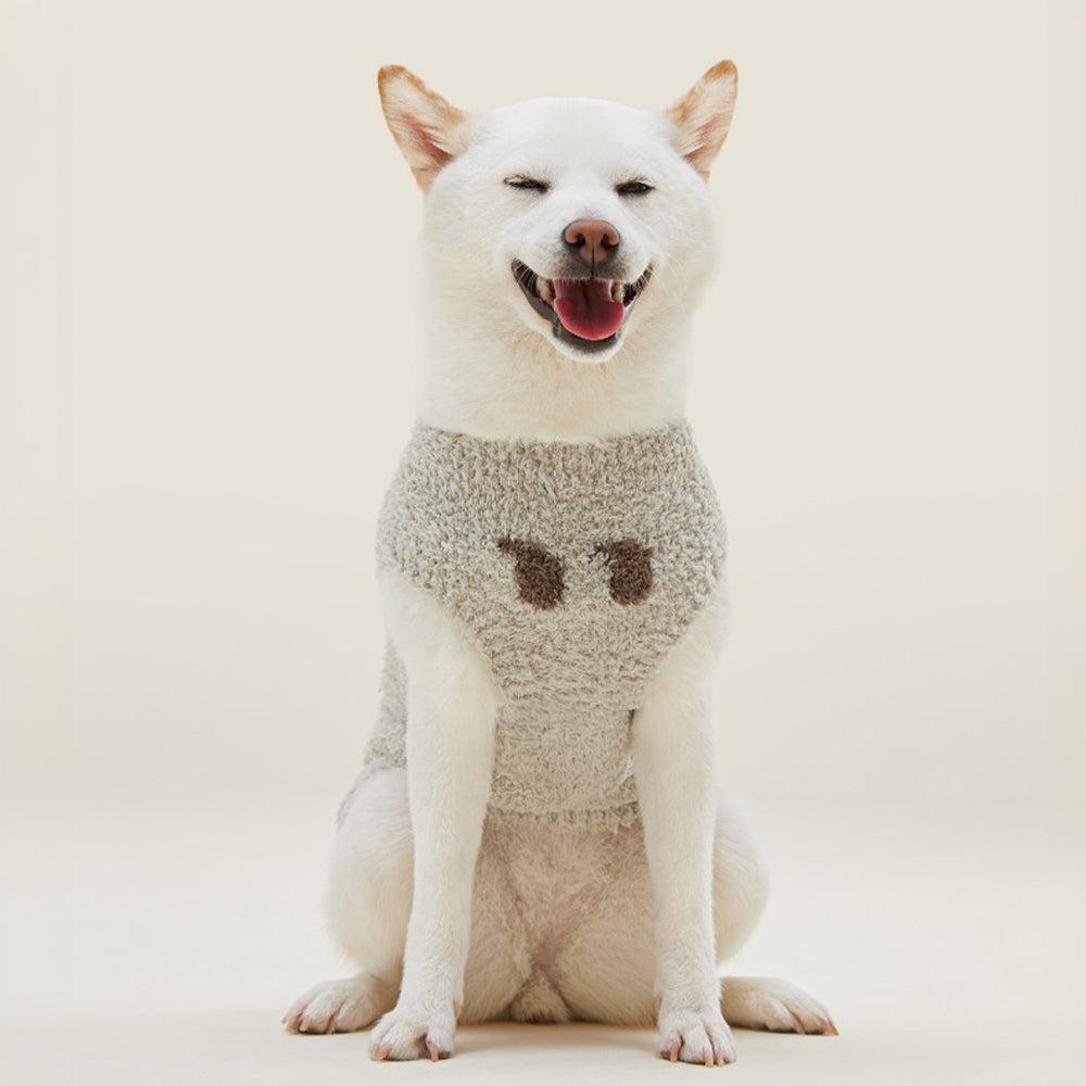 Ensemble de Loungewear Peluche Bouclée Tricoté Confortable pour Animaux et Propriétaires