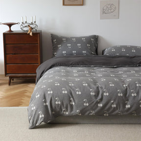 Parure en coton jacquard tricoté avec petit chiot mignon