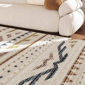 Tapis doux et confortable à motif géométrique bohème