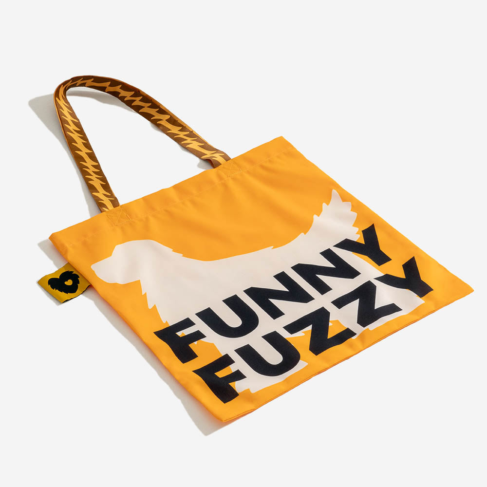 Sac fourre-tout pliable en toile recyclée FUNNYFUZZY - Queues Frétillantes