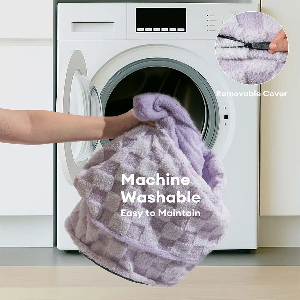 Lit orthopédique pour chien en peluche à motifs checkered – CloudNooki