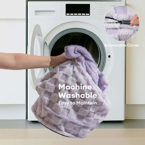 Lit orthopédique pour chien en peluche à motifs checkered – CloudNooki