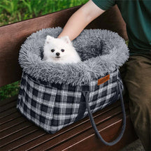 Sac de transport pour animaux 2 en 1 grand et tout temps et sac de couchage pour chien - Plaid du Voyager