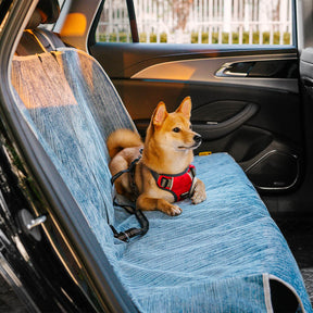 Housse de protection siège auto pour animaux chenille rayée imperméable - Road Safer