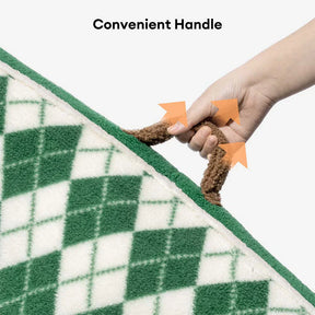 Canapé Orthopédique en Sherpa matelassé en Diamant pour Chien & Chat - Cèdre Cocoa