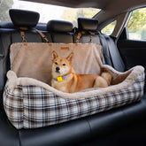 Grand siège auto classique en peluche pour chien - Protection Assurée