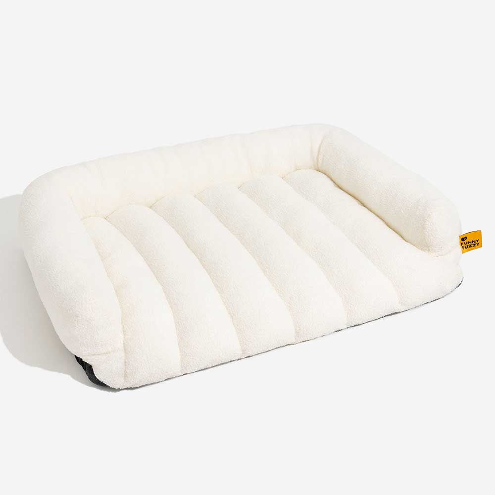 Grand coussin orthopédique pour chat avec appui-tête doux et confortable - Lit Napper Nuageux