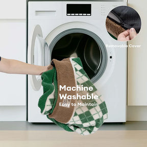 Canapé Orthopédique en Sherpa matelassé en Diamant pour Chien & Chat - Cèdre Cocoa