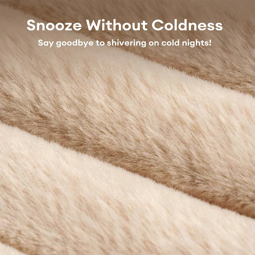 Couchage pour chien en mousse orthopédique avec coussin en coin amovible et chaleur douce - CozySlope