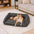 Lit pour chien en peluche orthopédique avec coussin wedge amovible - CozySlope