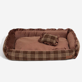 Lit pour chien classique luxueux et confortable lavable - Bliss Bolster