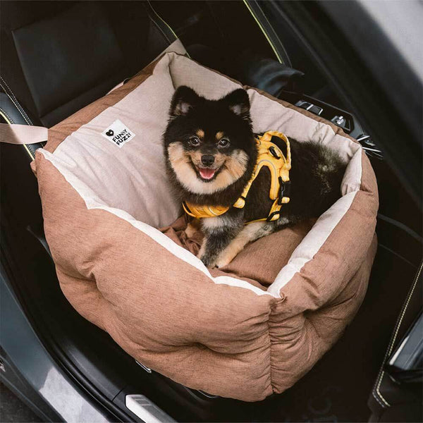 Siège auto pour chien surélevé et épaissi et imperméable avec protection pour le voyage