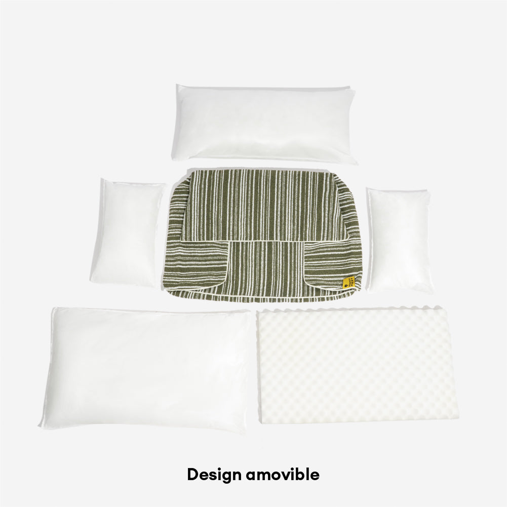 Lit pour chien orthopédique toutes saisons - Funnyfuzzy SnugNest