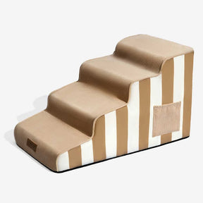 Escalier pour animaux antidérapant en éponge à rayures amovible - SafeStep