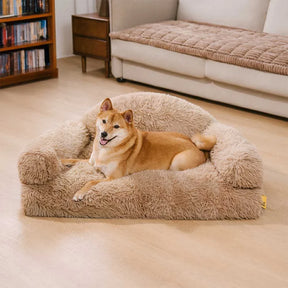Canapé lit chien orthopédique mousse amovible chaude - FluffyHaven