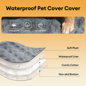 Tapis pour animaux en fausse fourrure pelucheux et chaleureux, housse de canapé antidérapante.