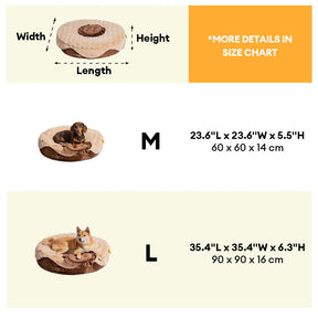 Lit orthopédique en peluche détachable en forme de gâteau moelleux – DreamBake