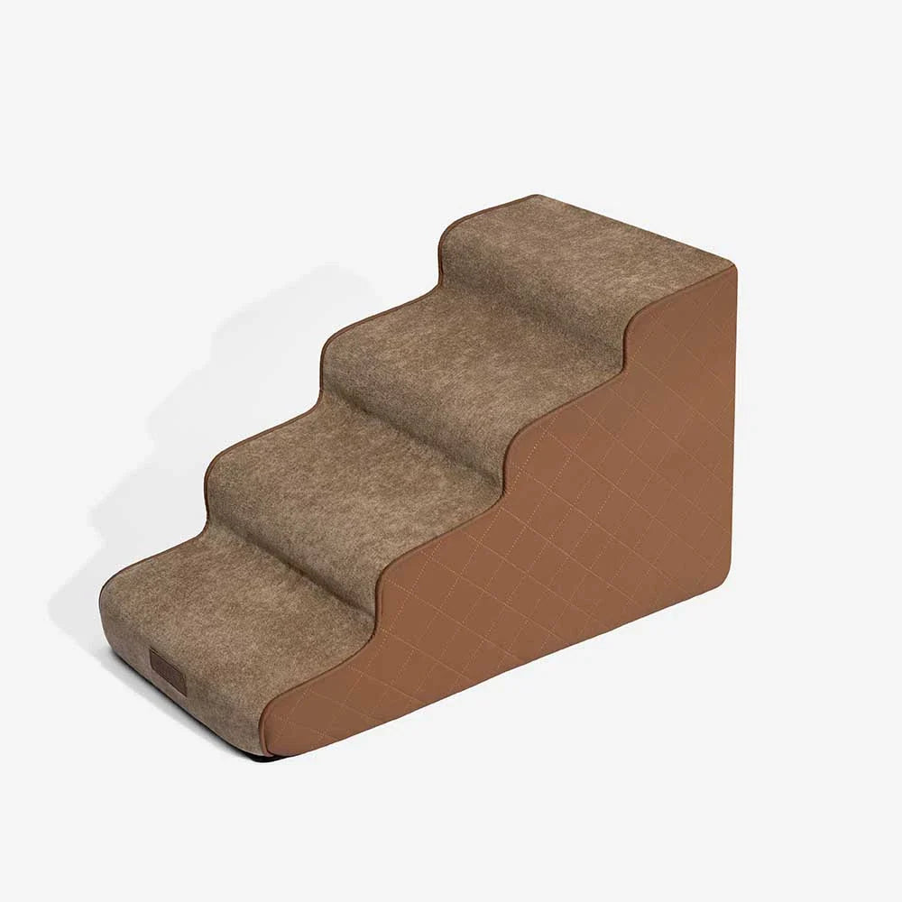 Escaliers pour animaux en mousse haute densité en simili cuir - LuxeStep