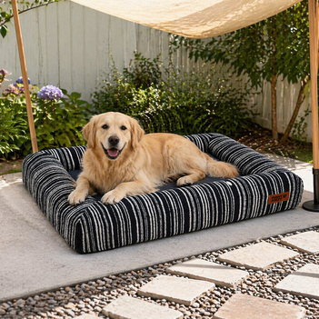 Panier pour chien en mousse à mémoire orthopédique toutes saisons - Funnyfuzzy SnugNest
