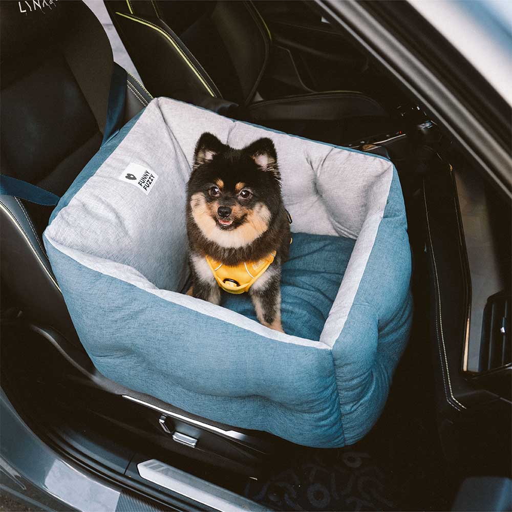 Lit de voiture pour chien étanche ISOFIX, surélevé et épaissi, avec système LATCH