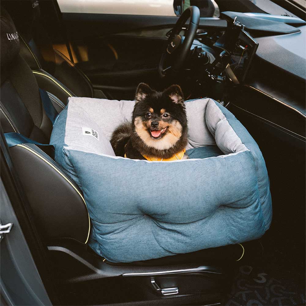 Lit de voiture pour chien étanche ISOFIX, surélevé et épaissi, avec système LATCH