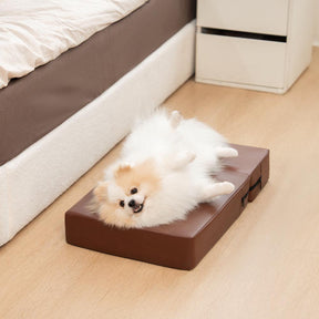 Escaliers pour animaux modulables à plusieurs niveaux en cuir PU imperméable et lavable