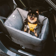 Lit de voiture pour chien étanche ISOFIX, surélevé et épaissi, avec système LATCH