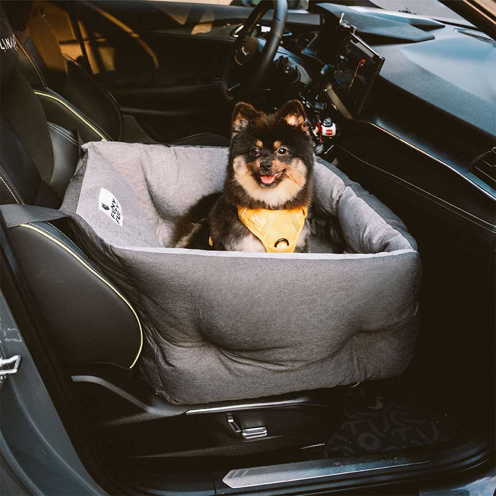 Lit de voiture pour chien étanche ISOFIX, surélevé et épaissi, avec système LATCH