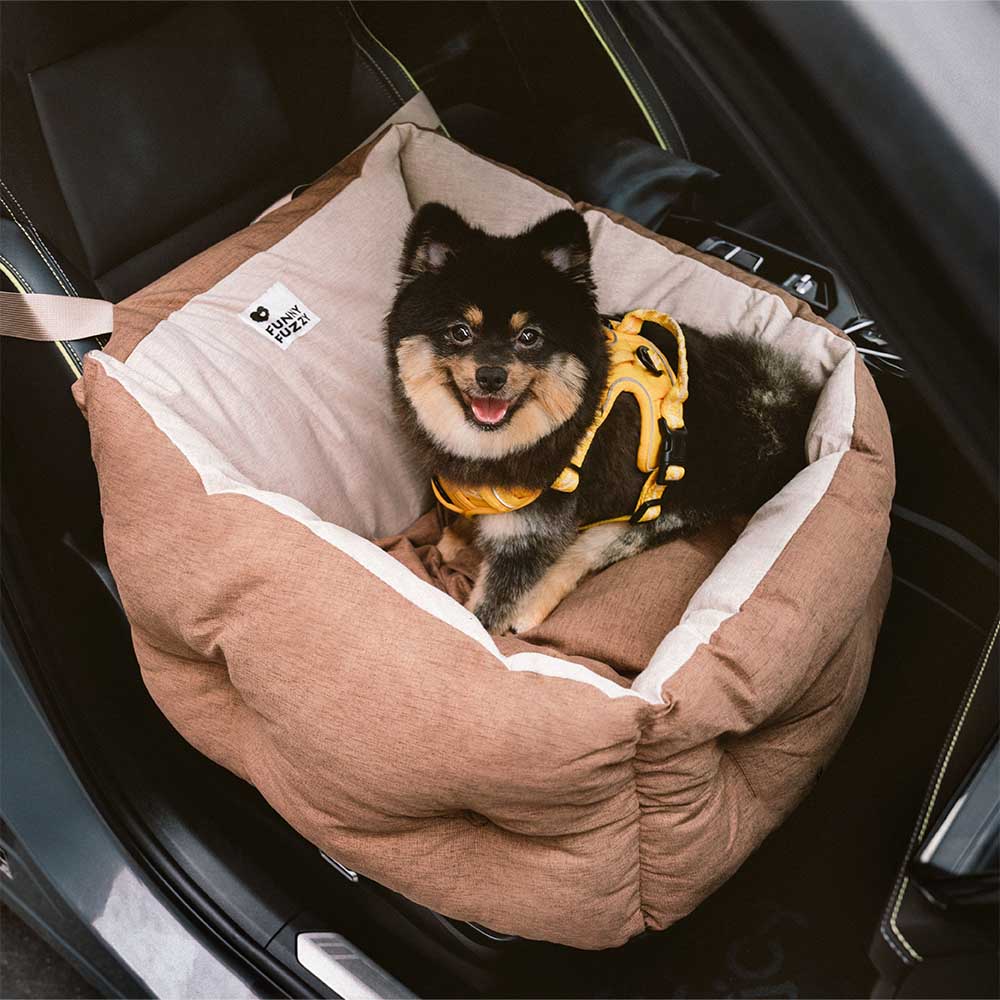 Lit de voiture pour chien étanche ISOFIX, surélevé et épaissi, avec système LATCH