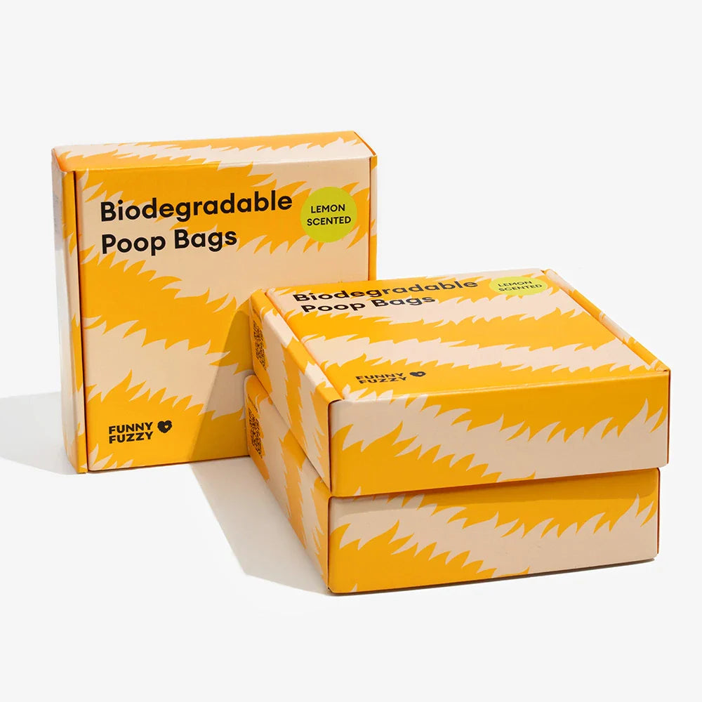 Sacs à crottes recyclés durables parfumés citron FUNNYFUZZY - Fresh Up
