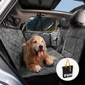 Protection voiture Siège arrière pour chien extra-large - Idéal pour le voyage et le camping