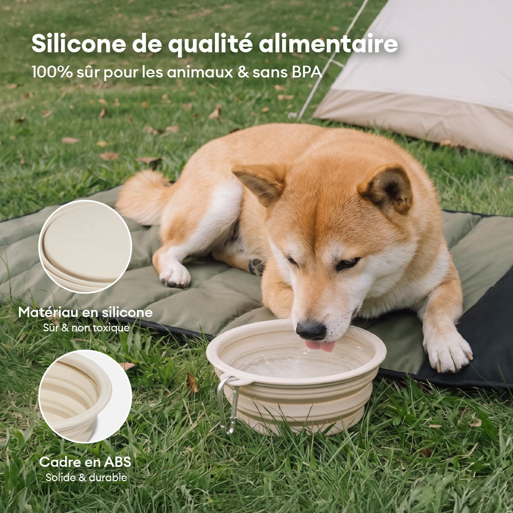 Bol en silicone pliable pour chien - Urban Roaming