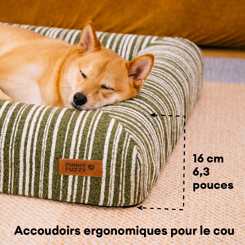 Panier pour chien en mousse à mémoire orthopédique toutes saisons - Funnyfuzzy SnugNest