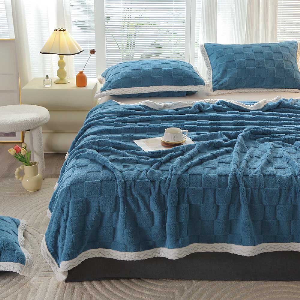 Housse de Matelas Matelassée en Velours de Lait Doux