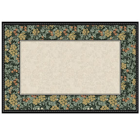 Tapis Français Vintage Décoratif Forme Irregulière - Jardin de Banner