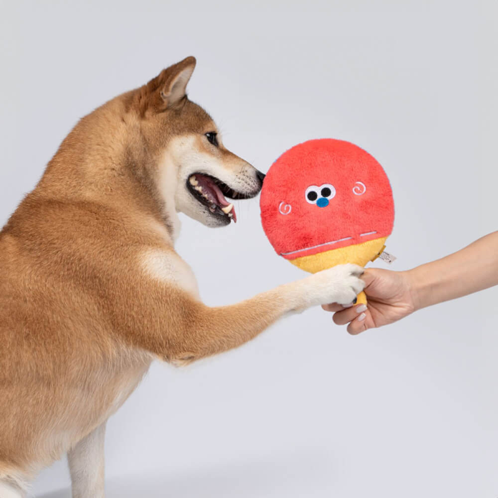 Jouet pour chien en peluche durable à mâcher forme batte de baseball