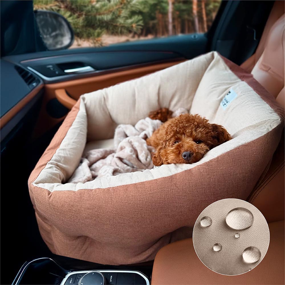 Lit de voiture pour chien étanche ISOFIX, surélevé et épaissi, avec système LATCH