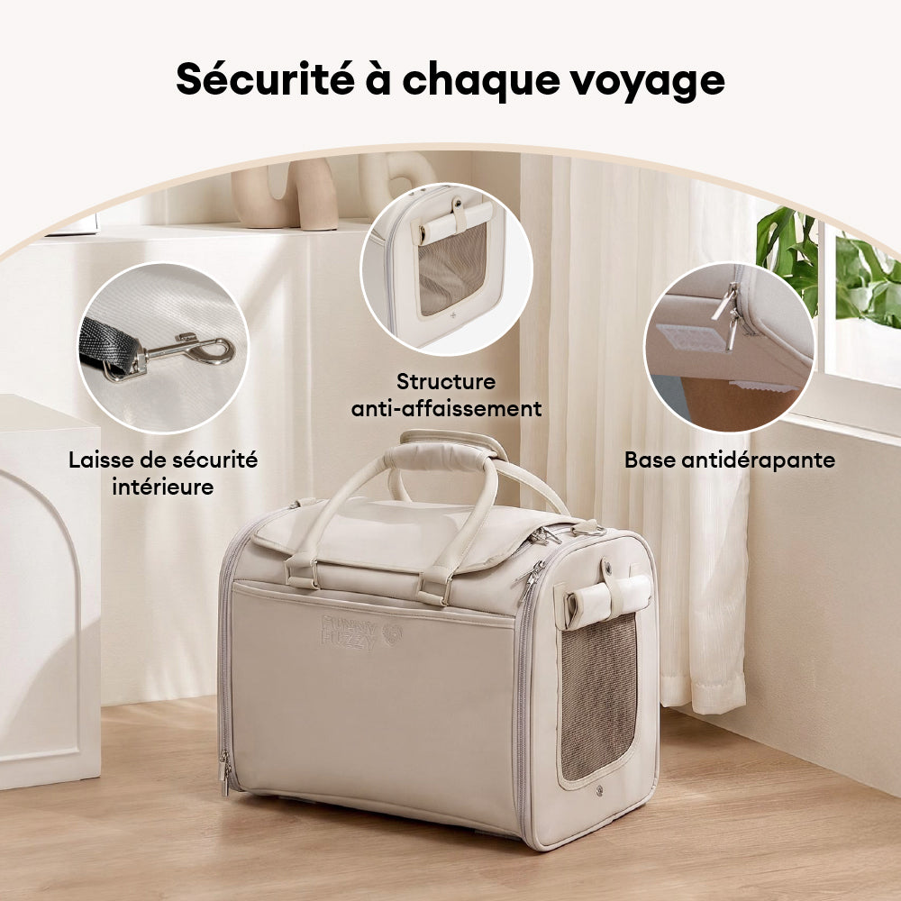 Transporteurs souples conformes aux règles des compagnies aériennes pour chiens et chat - Urban Roaming