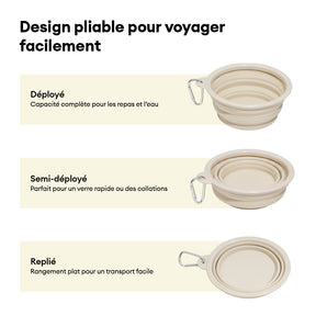 Bol en silicone pliable pour chien - Urban Roaming