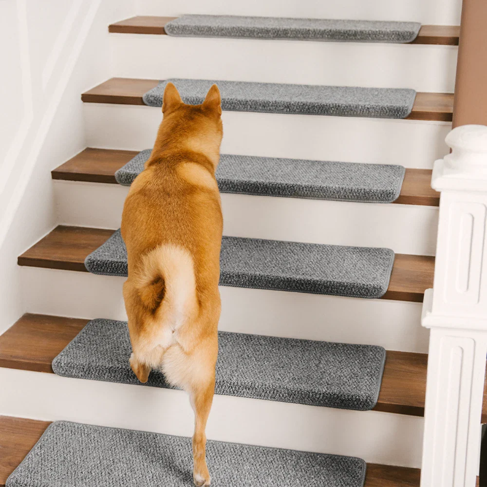 Bandes de protection pour escaliers en faux sisal, anti-rayures, lavables, sans tapis.