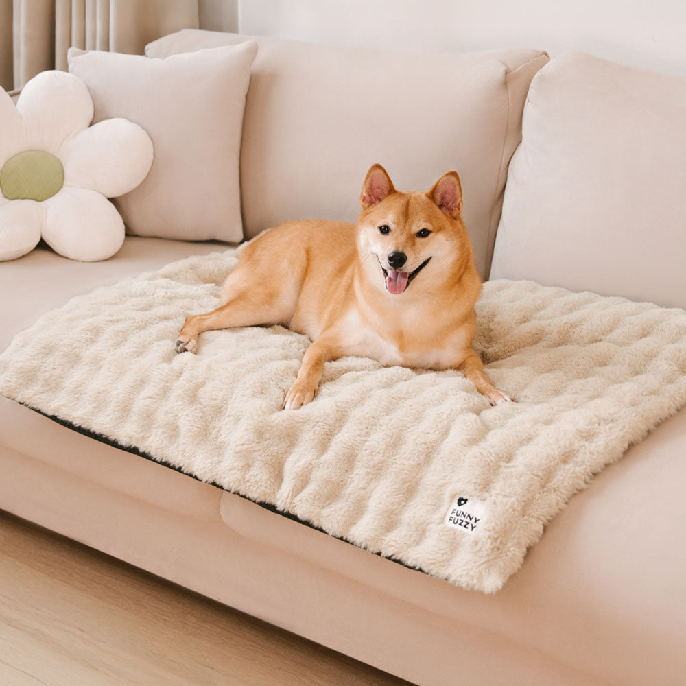 Tapis pour animaux de compagnie en peluche chaude, lavable et portable - ThermoPad