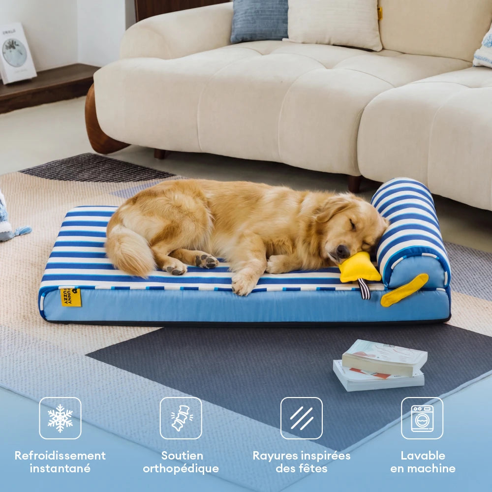 Lit orthopédique tapis rafraichissant chien - Chill Nest