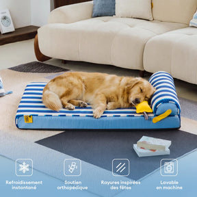 Lit orthopédique tapis rafraichissant grands chien - Chill Nest