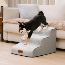 Escaliers pour animaux en mousse haute densité en simili cuir - LuxeStep