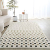 Tapis style moderne simple en fausse laine de cachemire