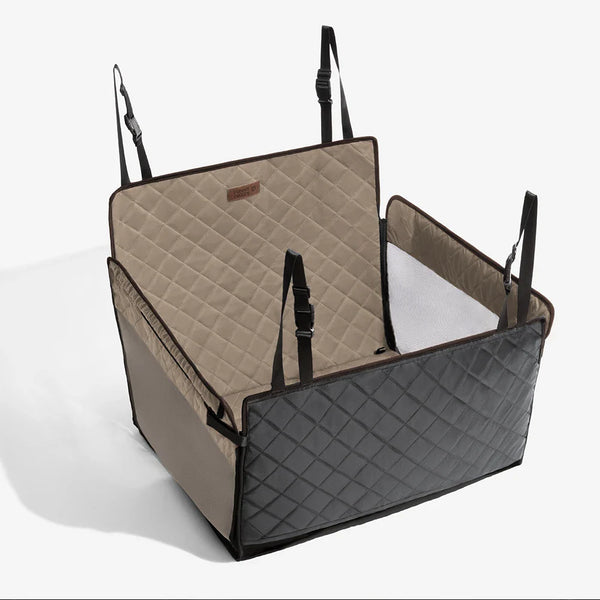 Housse de siège auto pour chien en simili cuir premium résistante à l'eau - RideProtector