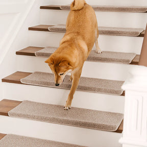 Bandes de protection pour escaliers en faux sisal, anti-rayures, lavables, sans tapis.